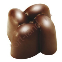Форма для шоколадных конфет ПРАЛИНЕ интрига (21 ячейка) 