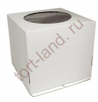 Коробка для торта 220*220*250 с ОКНОМ