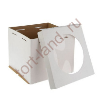 Коробка для торта 400*400*350 до 5 кг С ОКНОМ